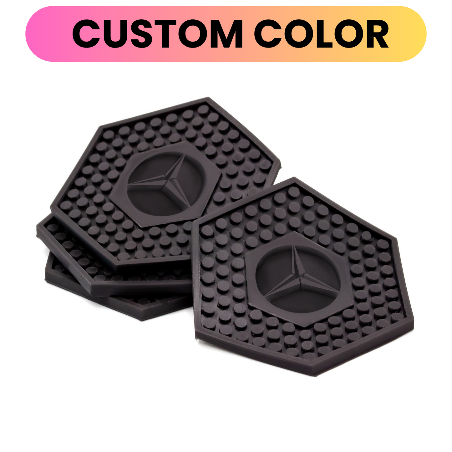 Customizable Silicone Coasters - Set of 4