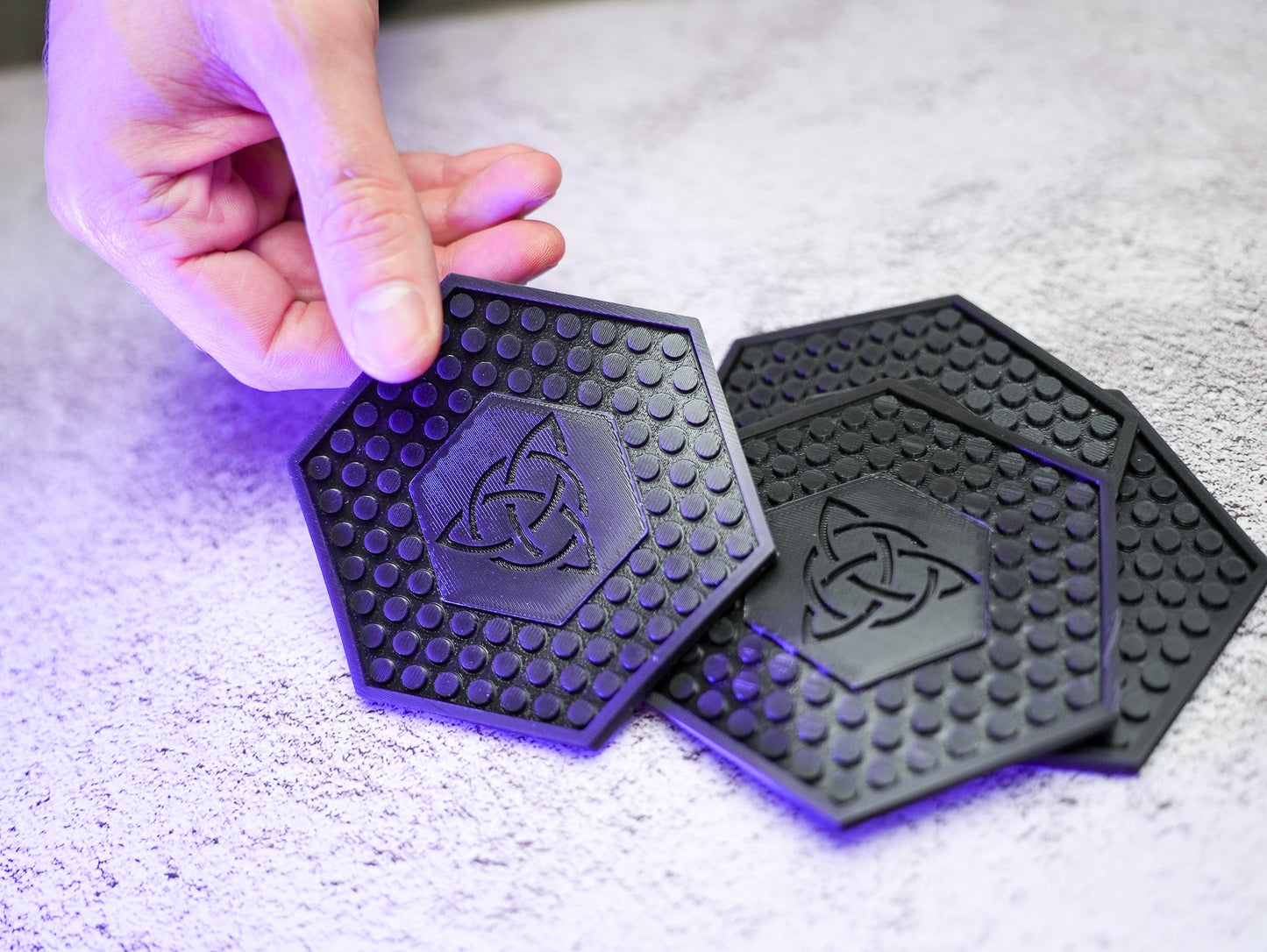 Customizable Silicone Coasters - Set of 4