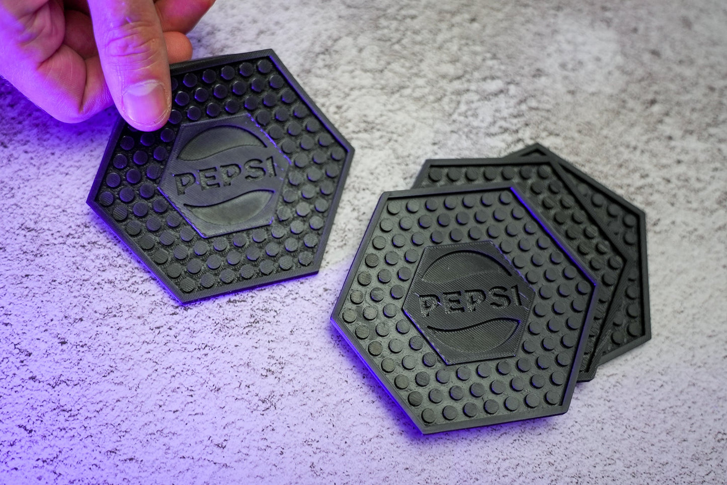 Customizable Silicone Coasters - Set of 4
