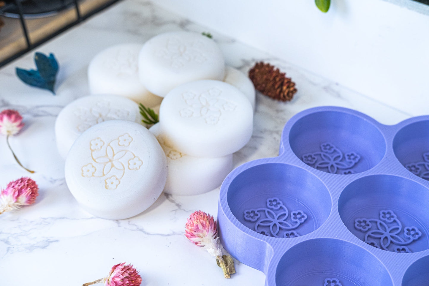 Customizable 2-Inch Round Soap Mold