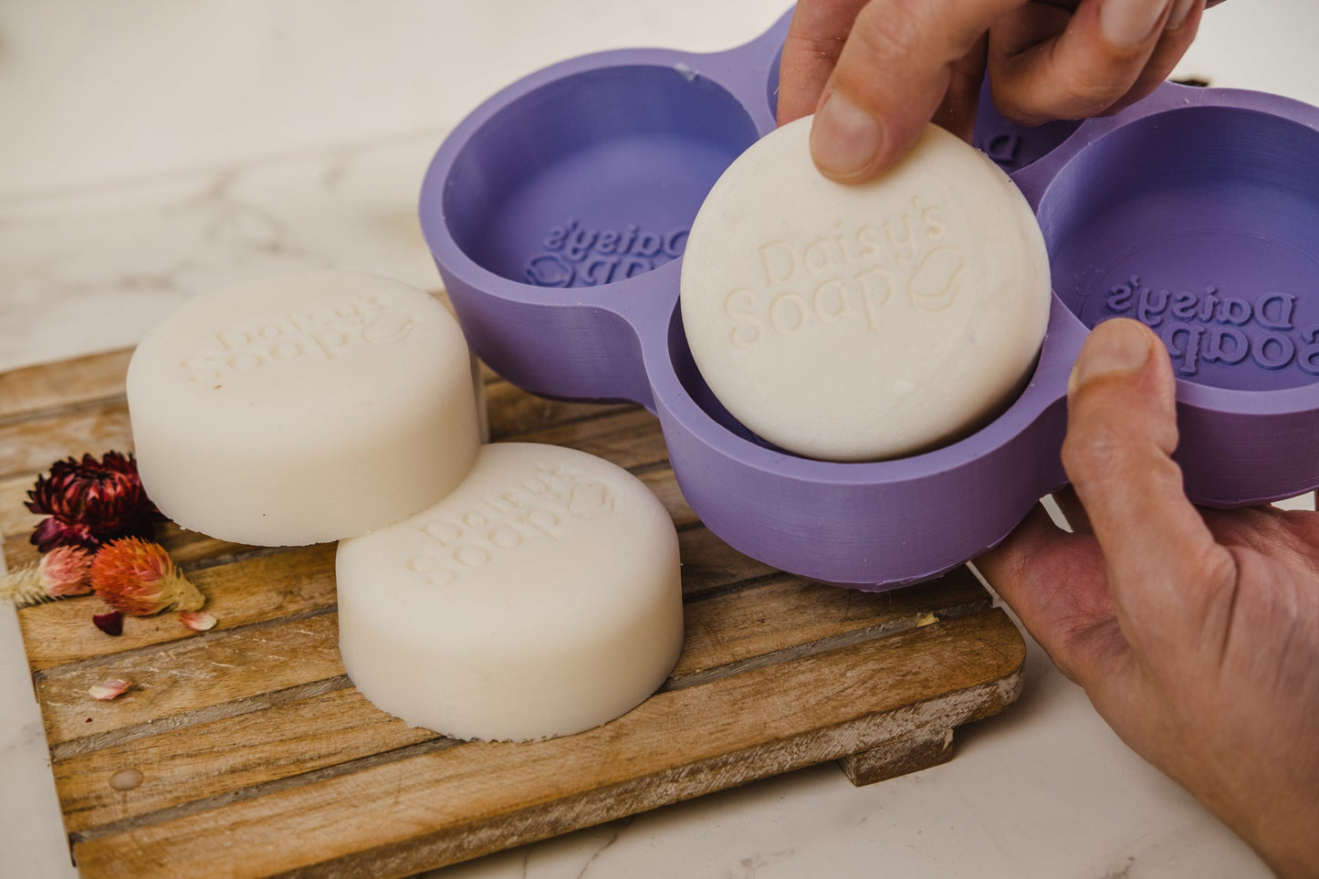 Customizable 3-Inch Round Soap Mold